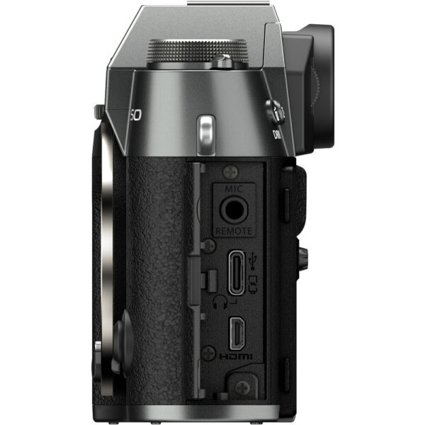 FUJIFILM X-T50 Mirrorless Camera with XC 15-45mm f/3.5-5.6 Lens (Charcoal Silver) view 8
