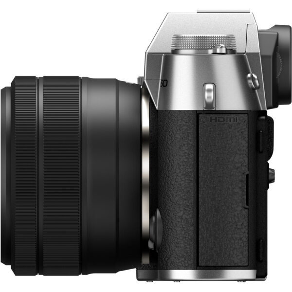 FUJIFILM X-T50 Mirrorless Camera with XC 15-45mm f/3.5-5.6 Lens (Silver) view 7