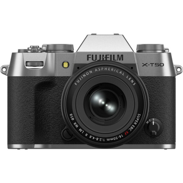 FUJIFILM X-T50 Mirrorless Camera with XF 16-50mm f/2.8-4.8 Lens (Silver) view 3