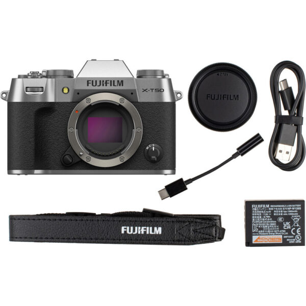 FUJIFILM X-T50 Mirrorless Camera with XF 16-50mm f/2.8-4.8 Lens (Silver) view 8