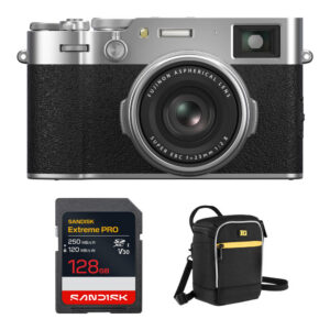 FUJIFILM X100VI Digital Camera with Complete Starter Bundle (Silver)