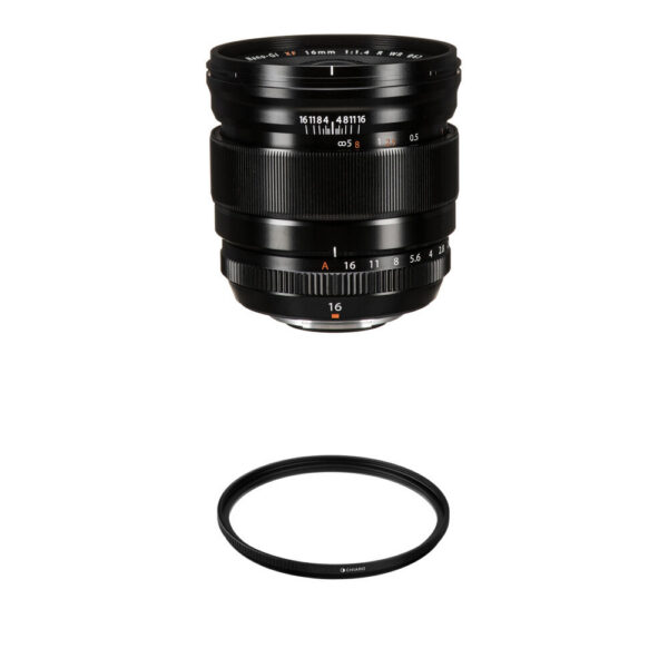 FUJIFILM XF 16mm f/1.4 R WR Lens with UV Filter Kit view 3