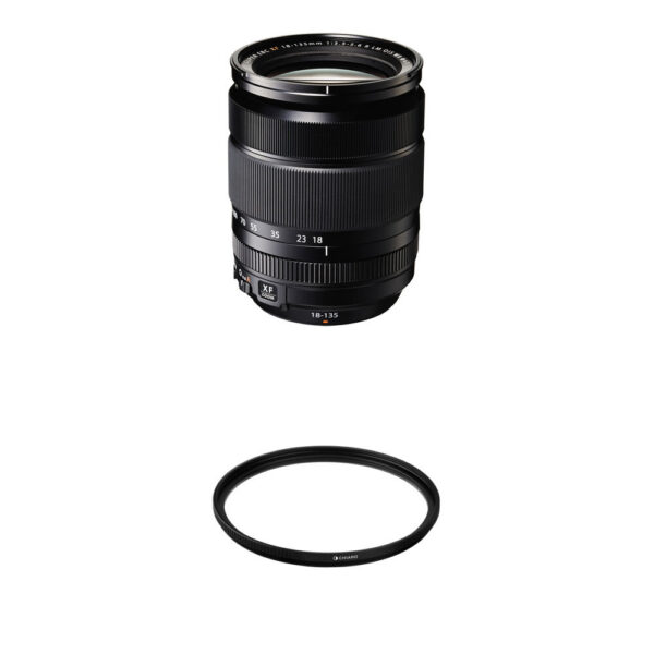 FUJIFILM XF 18-135mm f/3.5-5.6 R LM OIS WR Lens with UV Filter view 3