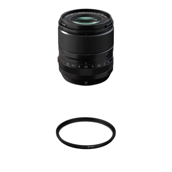 FUJIFILM XF 33mm f/1.4 R LM WR XF Lens with UV Filter Kit view 3