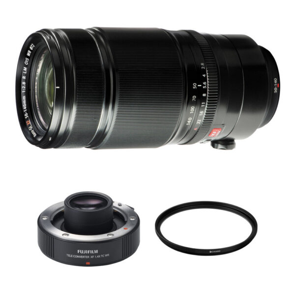 FUJIFILM XF 50-140mm f/2.8 R LM OIS WR Lens with 1.4x Teleconverter and UV Filter Kit view 4