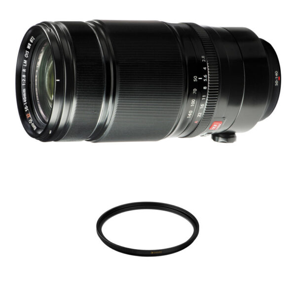 FUJIFILM XF 50-140mm f/2.8 R LM OIS WR Lens with UV Filter Kit view 3