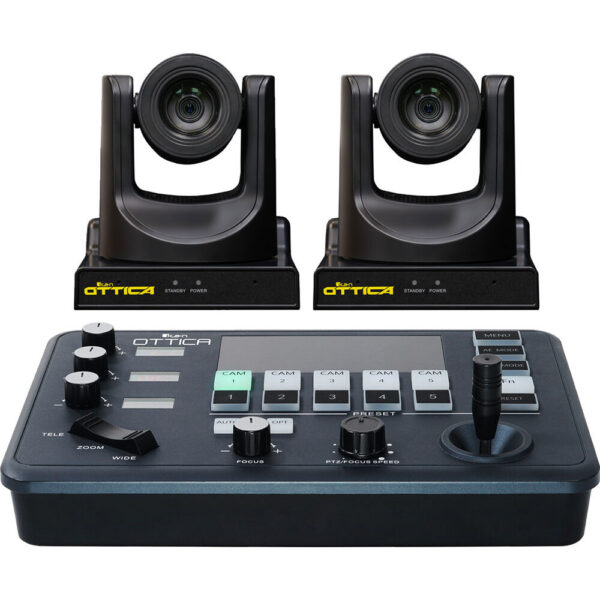 ikan OTTICA 2 x Full NDI 20x PTZ Cameras and IP Controller Bundle (Black) view 3
