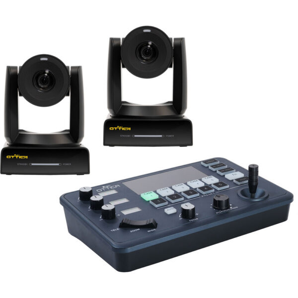 ikan OTTICA 2 x NDI HX3 4K 30x PTZ Cameras and Controller Bundle view 3