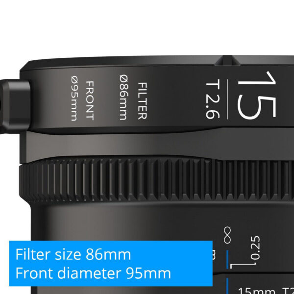 IRIX 15mm T2.6 Cine Lens (FUJIFILM X, Feet) view 4