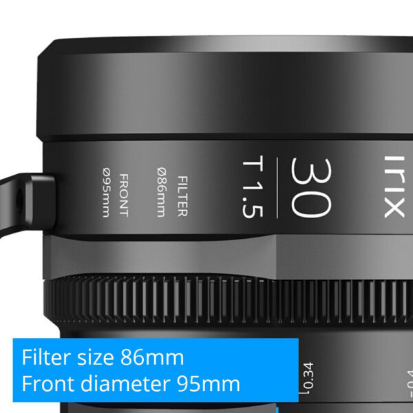 IRIX 30mm T1.5 Cine Lens (FUJIFILM X, Feet) view 3