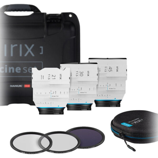 IRIX Cine 3-Lens Entry Set (FUJINON X, White) view 6
