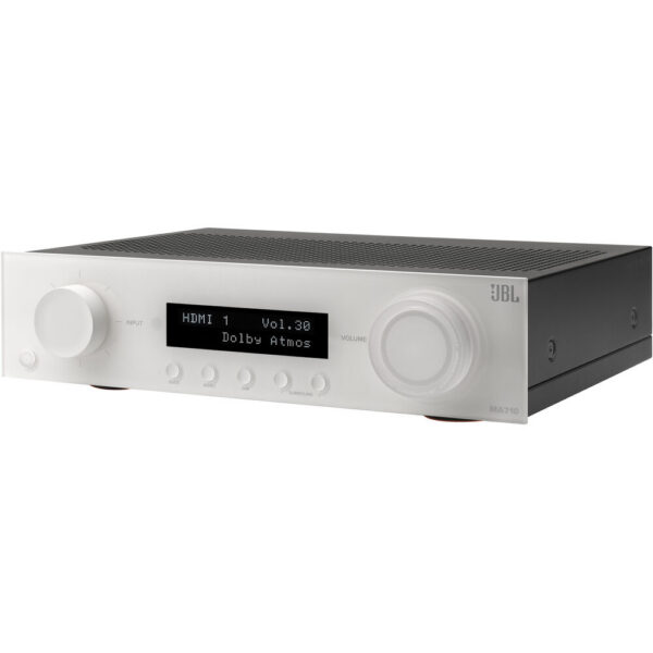 JBL MA710 7.2-Channel A/V Receiver with 5.1.2 Atmos Speakers and Stands Kit (Latte/White) view 3