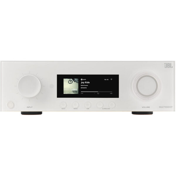 JBL MA7100HP 7.2-Channel A/V Receiver and 5.1.2 Atmos Surround Sound Speakers Kit (Latte/White) view 3