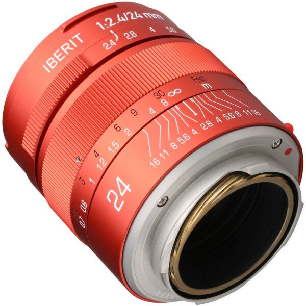 KIPON Iberit 24mm f/2.4 Lens for Leica M (Red) view 5