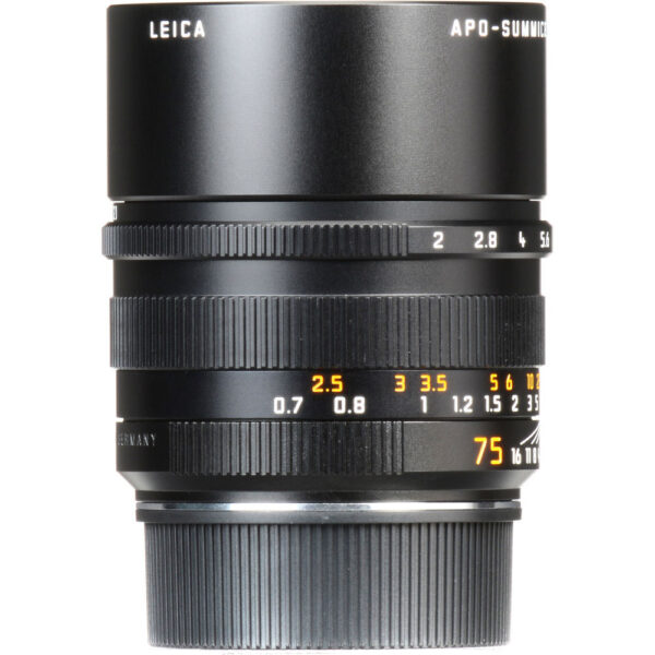 Leica APO-Summicron-M 75mm f/2 ASPH. Lens (Leica M, Black) view 3
