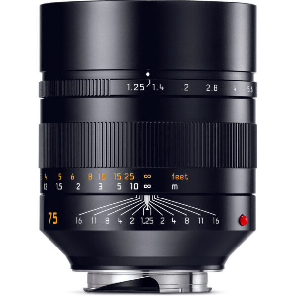 Leica Noctilux-M 75mm f/1.25 ASPH. Lens (Leica M) view 3