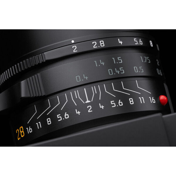 Leica Summicron-M 28mm f/2 ASPH. Lens (Leica M, Black) view 3