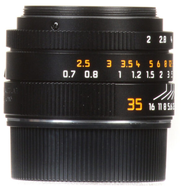 Leica Summicron-M 35mm f/2 ASPH. Lens (Leica M, Black) view 3