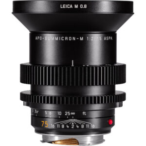 Leitz Cine 75mm M 0.8 f/2.0 Full Frame M-Mount Lens (Feet)