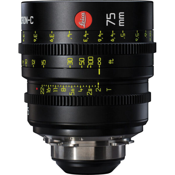 Leitz Cine 75mm T2.0 Summicron-C Lens (PL Mount, Marked in Feet)