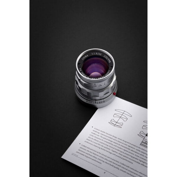 Light Lens Lab 50mm f/1.9 Rigid-ZS6 Lens (Leica M, Chrome, Standard)