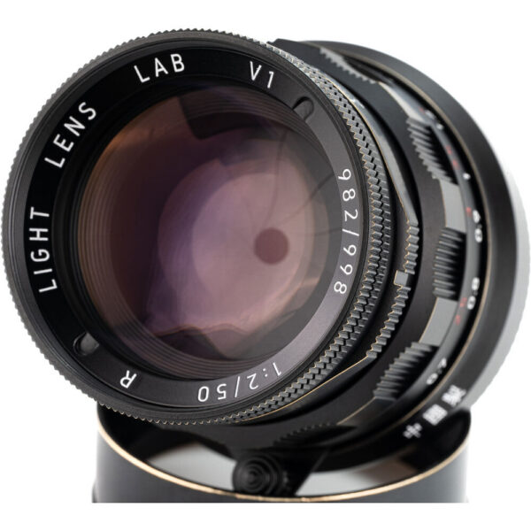 Light Lens Lab 50mm f/2 Rigid Lens (Leica M, Black & Brass) view 3