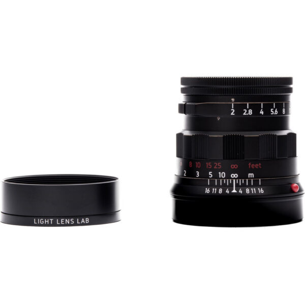Light Lens Lab 50mm f/2 Rigid Lens (Leica M, Black & Brass)