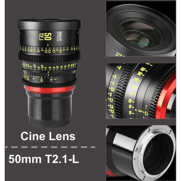 Meike 50mm T2.1 FF-Prime Cine Lens (L Mount) view 6