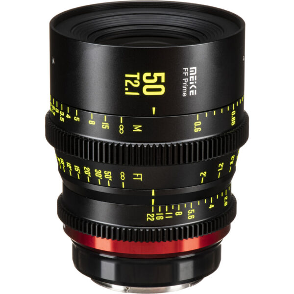 Meike FF-Prime Cine 50mm T2.1 Lens (EF-Mount, Feet/Meters) view 4
