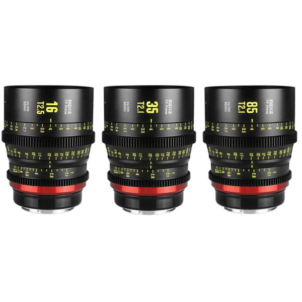 Meike Full-Frame Prime Cine 3-Lens Kit with Hard-Shell Case (Sony E) view 6
