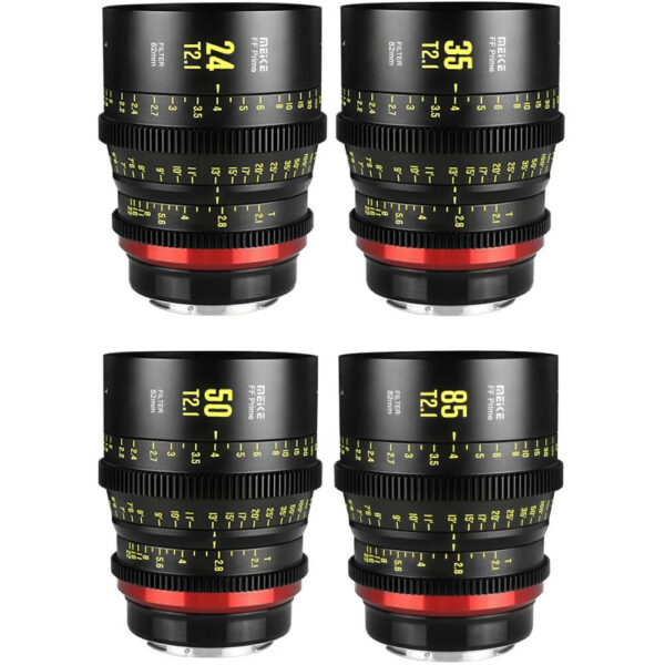Meike Full-Frame Prime Cine 4-Lens Kit with Hard-Shell Case (ARRI PL) view 7