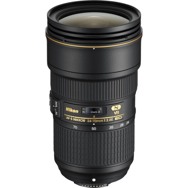 Nikon AF-S NIKKOR 24-70mm f/2.8E ED VR Lens (Refurbished)