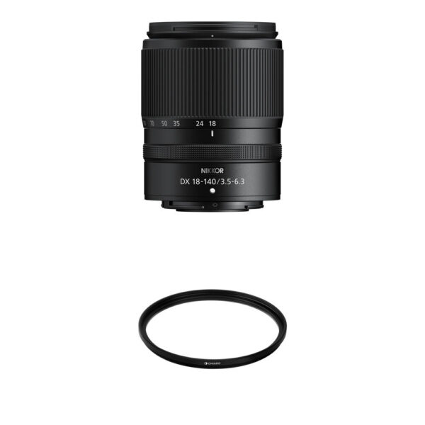 Nikon NIKKOR Z DX 18-140mm f/3.5-6.3 VR Lens with UV Filter Kit view 3