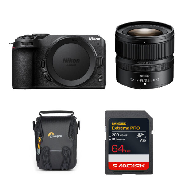 Nikon Z30 Mirrorless Camera with 12-28mm f/3.5-5.6 Lens and Accessories Kit view 6