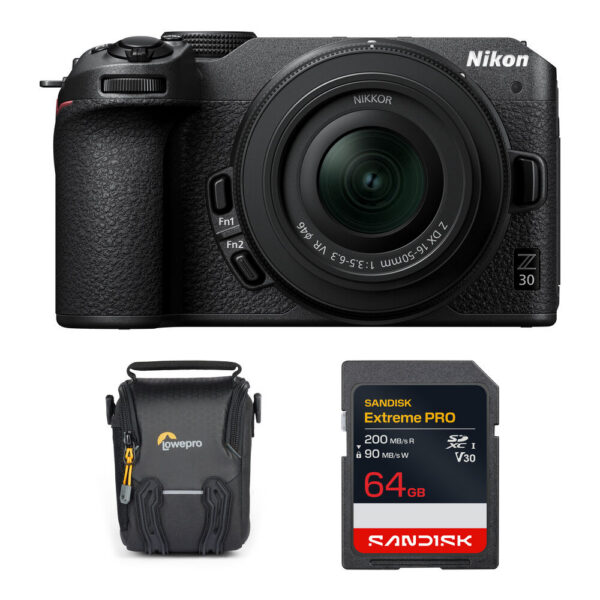 Nikon Z30 Mirrorless Camera with 16-50mm f/3.5-6.3 Lens and Basic Bundle view 6