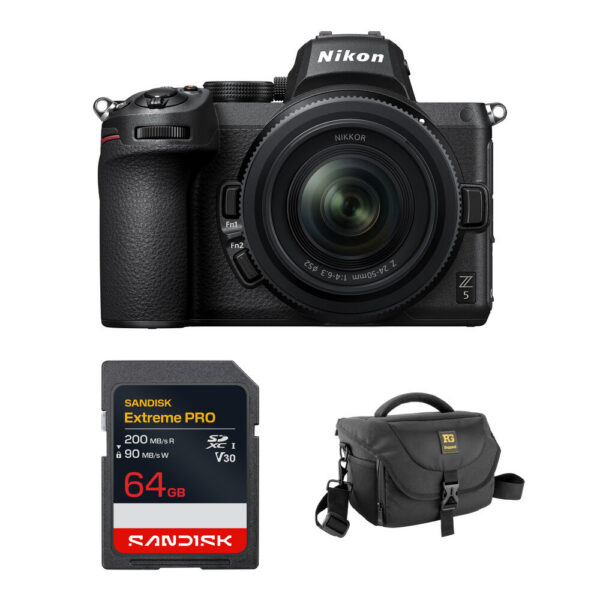 Nikon Z5 Mirrorless Camera with 24-50mm f/4-6.3 Lens and Basic Bundle view 6