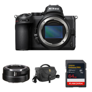 Nikon Z5 Mirrorless Camera with FTZ II Mount Adapter and Basic Bundle