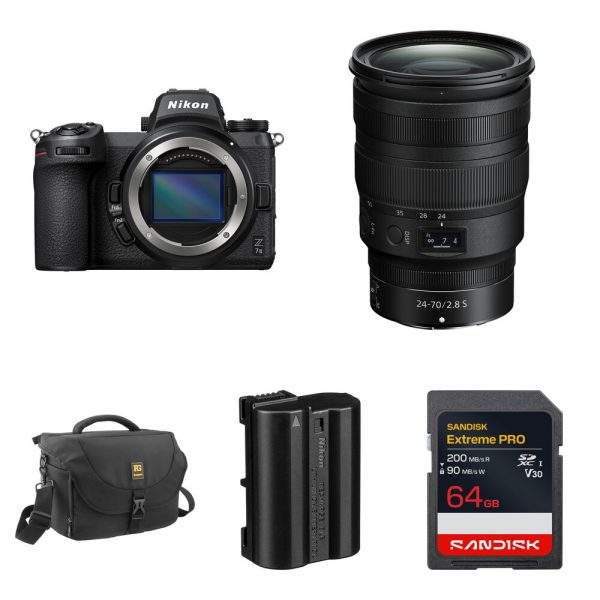 Nikon Z7 II Mirrorless Camera with 24-70mm f/2.8 Lens and Essentials+ Kit