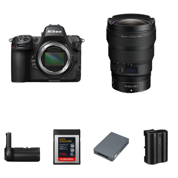 Nikon Z8 Mirrorless Camera with 14-24mm f/2.8 Lens and Performance Kit view 7