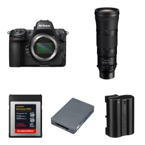 Nikon Z8 Mirrorless Camera with 180-600mm f/5.6-6.3 Lens and Essentials+ Kit
