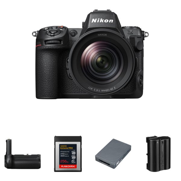 Nikon Z8 Mirrorless Camera with 24-120mm f/4 Lens and Performance Kit view 7