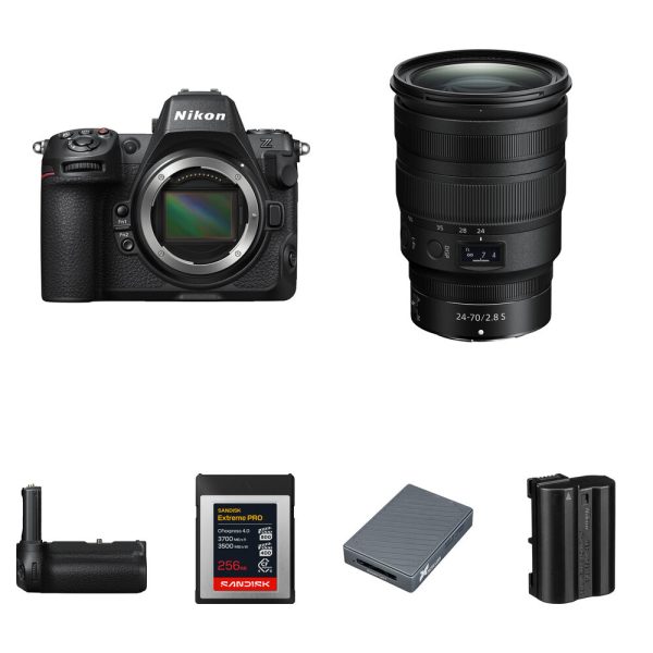 Nikon Z8 Mirrorless Camera with 24-70mm f/2.8 Lens and Performance Kit view 7