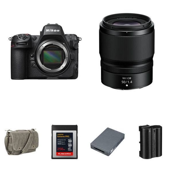 Nikon Z8 Mirrorless Camera with 50mm f/1.4 Lens and Essentials+ Kit view 7