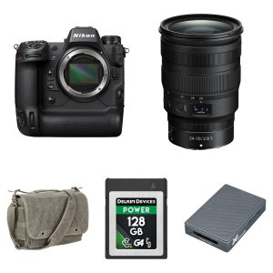 Nikon Z9 Mirrorless Camera with 24-70mm f/2.8 Lens and Basic Bundle