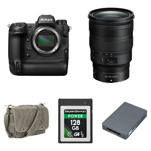Nikon Z9 Mirrorless Camera with 24-70mm f/2.8 Lens and Basic Bundle