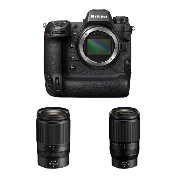 Nikon Z9 Mirrorless Camera with 28-75mm f/2.8 and 70-180mm f/2.8 Lens Kit