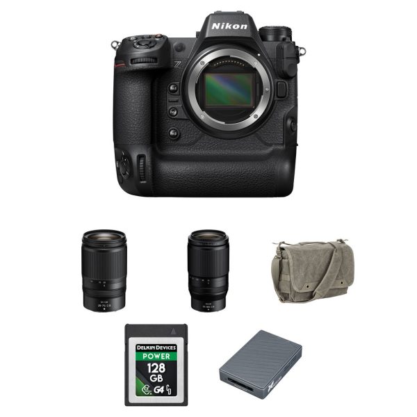 Nikon Z9 Mirrorless Camera with 28-75mm f/2.8 and 70-180mm f/2.8 Lenses and Basic Bundle