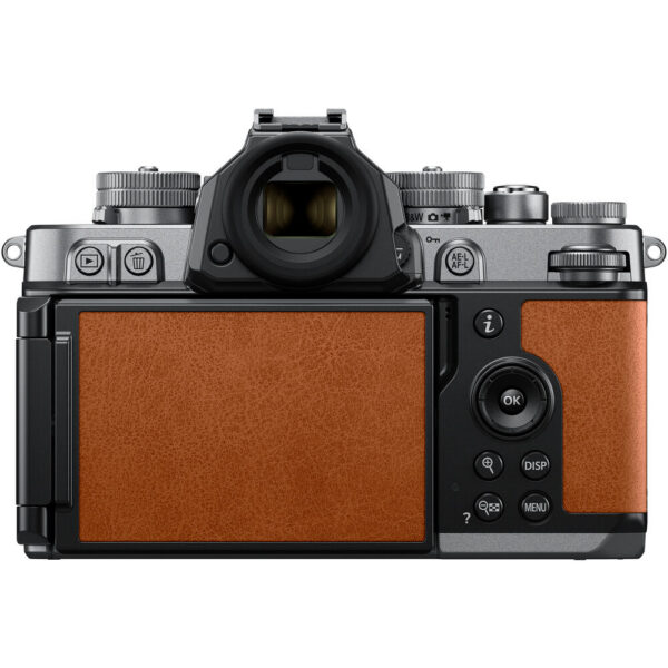 Nikon Zf Mirrorless Camera (Silver & Cognac Brown) view 6