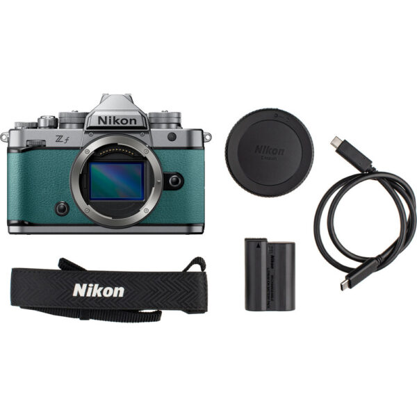Nikon Zf Mirrorless Camera (Silver & Teal Blue) view 5