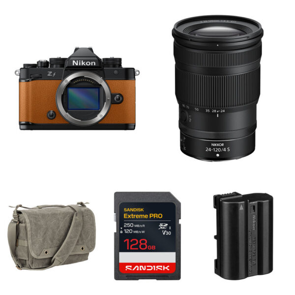 Nikon Zf Mirrorless Camera with 24-120mm f/4 Lens and Essentials+ Kit (Orange)